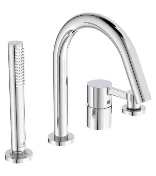 Ideal Standard Joy vonios maišytuvas, montuojamas į kraštą, 4-ių dalių BC789, PVD spalvos