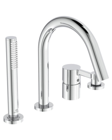 Ideal Standard Joy vonios maišytuvas, montuojamas į kraštą, 4-ių dalių BC789, PVD spalvos