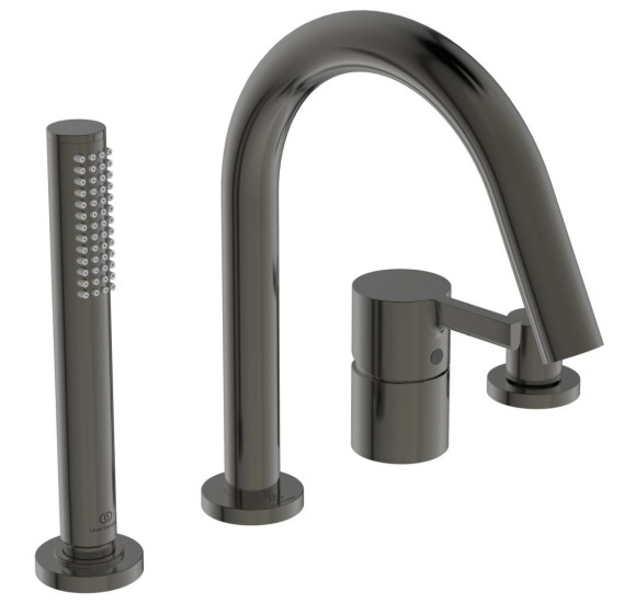 Ideal Standard Joy vonios maišytuvas, montuojamas į kraštą, 4-ių dalių BC789, PVD spalvos