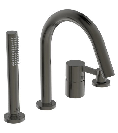 Ideal Standard Joy vonios maišytuvas, montuojamas į kraštą, 4-ių dalių BC789, PVD spalvos