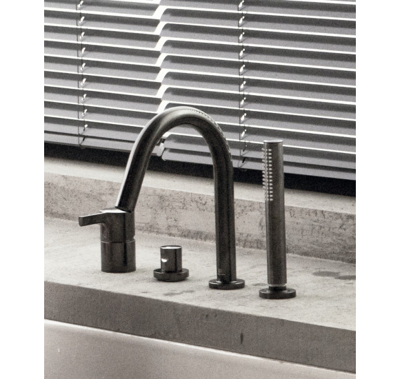 Ideal Standard Joy vonios maišytuvas, montuojamas į kraštą, 4-ių dalių BC789, PVD spalvos