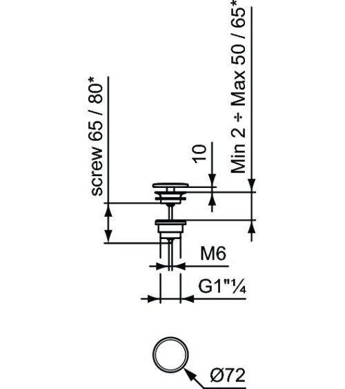 Ideal Standard IPALYSS dugno vožtuvas (spalvoti keraminiai dangteliai)