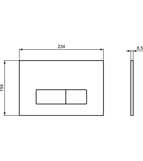 Ideal Standard Oleas™ M2 nuleidimo klavišas, pasirenkamos spalvos, R0121AC, R0121A6, R0121AA
