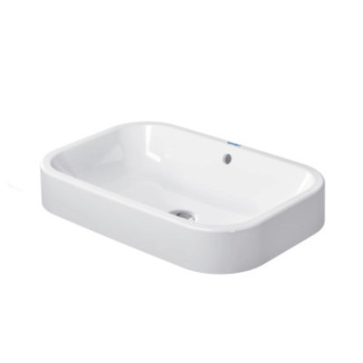 Duravit Happy D.2 pusiau įleidžiamas praustuvas 600x400mm