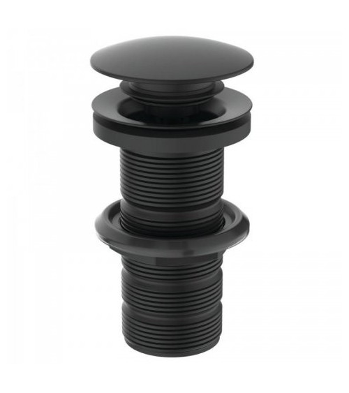 Ideal Standard Click-Clack dugno vožtuvas, praustuvui be perlajos, juodas matinis, E1483XG