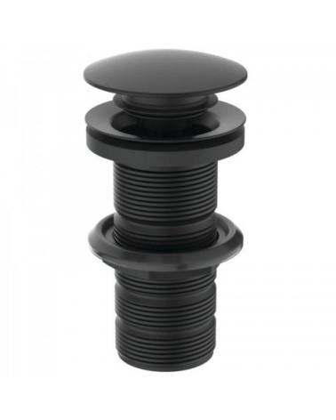 Ideal Standard Click-Clack dugno vožtuvas, praustuvui be perlajos, juodas matinis, E1483XG