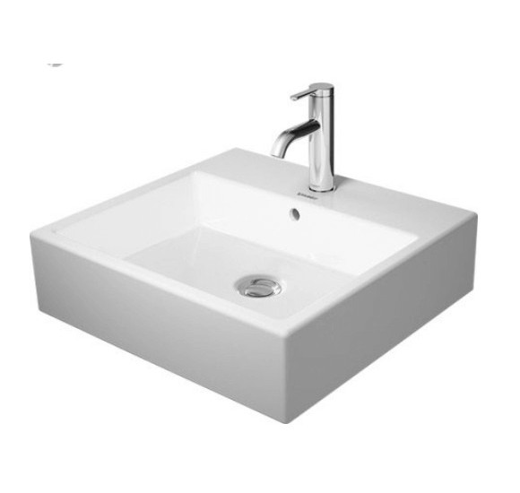 Duravit Vero Air pastatomas praustuvas su anga maišytuvui 500x470