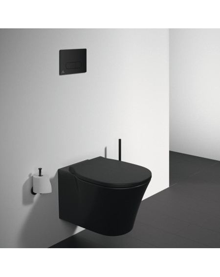 Ideal Standard Connect Air pakabinamas klozetas be dangčio juodos matinės spalvos