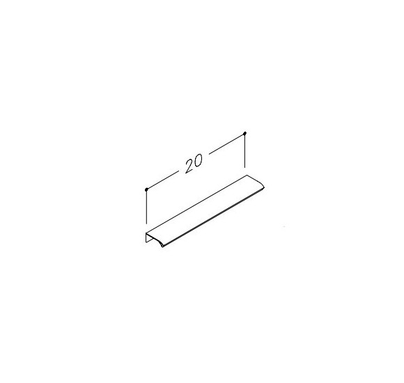 Kamė rankenėlė BIG spintelėms (pasirenkami dydžiai)