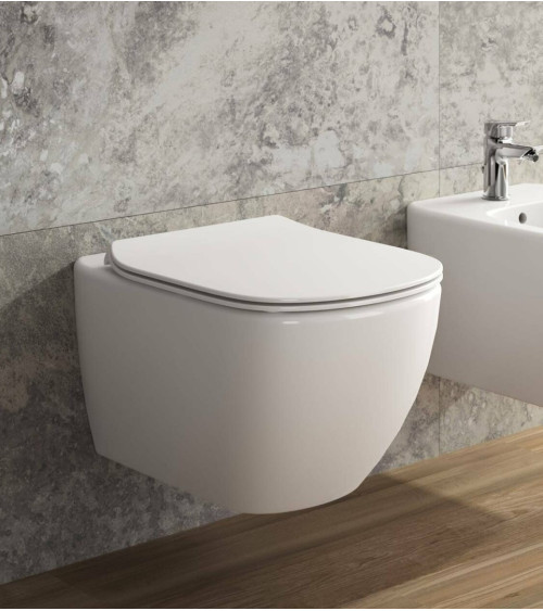 Ideal Standard TESI pakabinamas klozetas (Aquablade),  su "Soft close" dangčiu, T354601