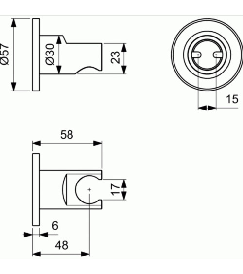 Ideal Standard rankinio dušelio laikiklis, tvirtinamas prie sienos, pasirinkite spalvą