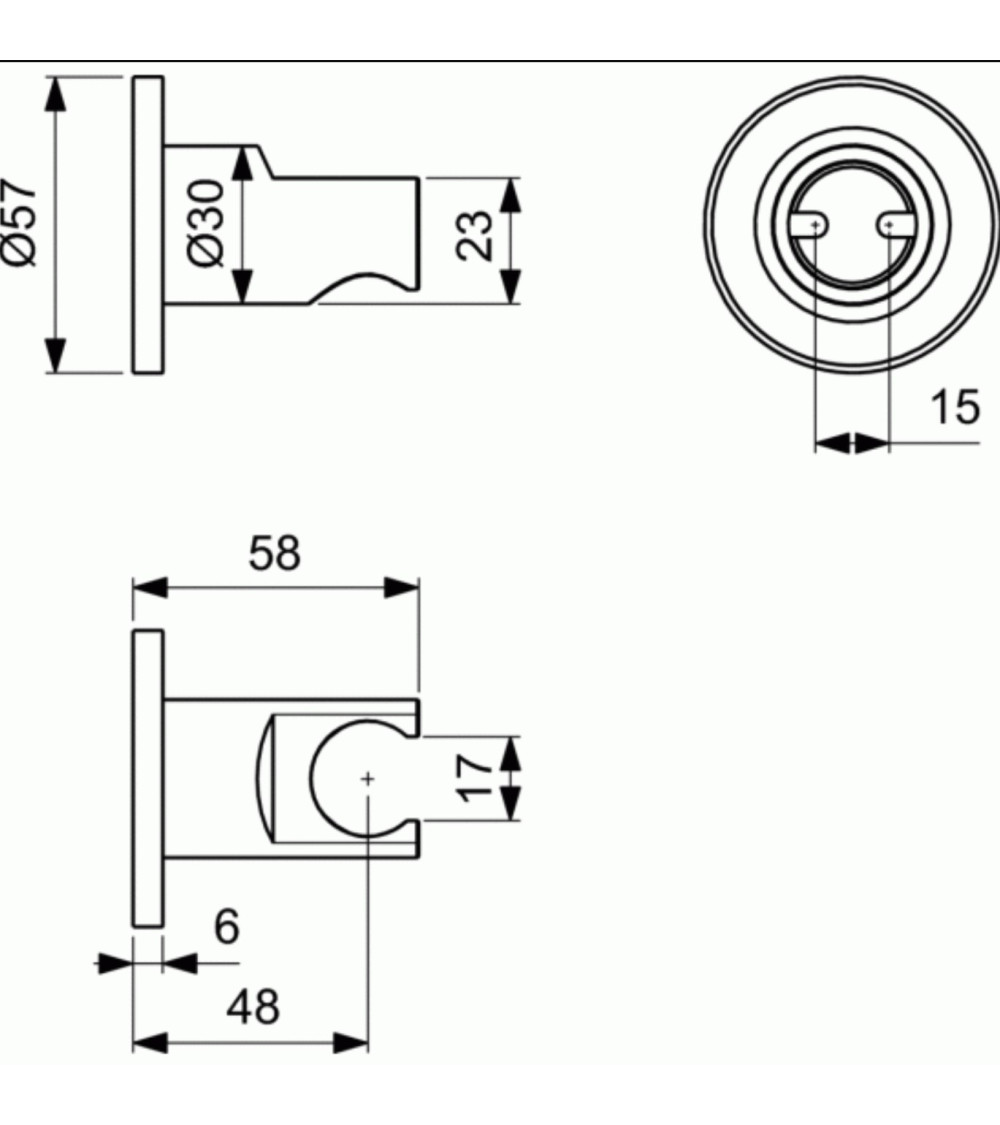 Ideal Standard rankinio dušelio laikiklis, tvirtinamas prie sienos, pasirinkite spalvą