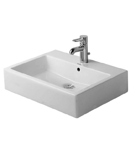 Duravit Vero pastatomas praustuvas su anga maišytuvui, 595x465
