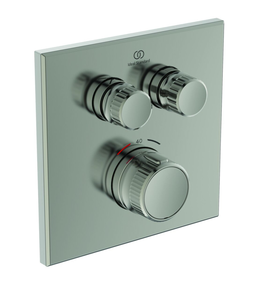 Ideal Standard Ceratherm Navigo potinkinis, termostatinis, dviejų krypčių, maišytuvas kvadratiniu korpusu, A7302