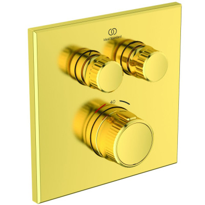 Ideal Standard Ceratherm Navigo potinkinis, termostatinis, dviejų krypčių, maišytuvas kvadratiniu korpusu, A7302