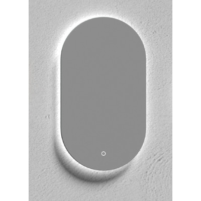 Kamė ovalus veidrodis su foniniu pašvietimu 50x90cm