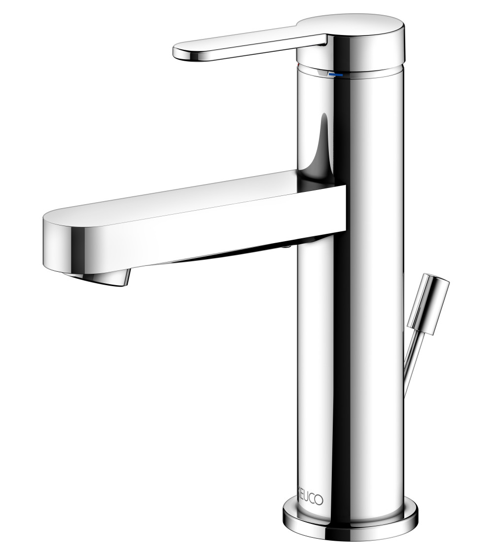 Keuco IXMO Flat 100 praustuvo maišytuvas  su dugno vožtuvu (pasirenkamos spalvos)