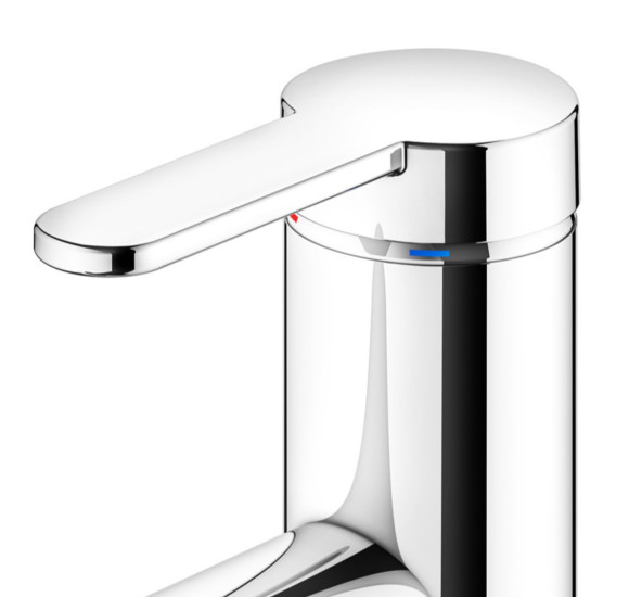 Keuco IXMO Flat 100 praustuvo maišytuvas  su dugno vožtuvu (pasirenkamos spalvos)