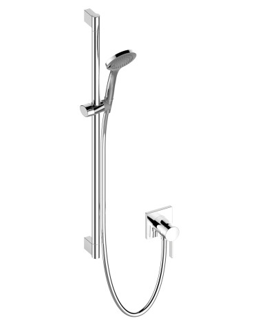 Keuco IXMO solo 2 potinkinės dušo sistemos komplektas  chromo spalvos