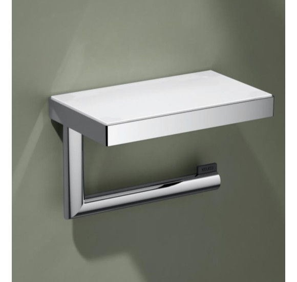 Keuco Reva wc popieriaus laikiklis su lentynelė (pasirenkamos spalvos)