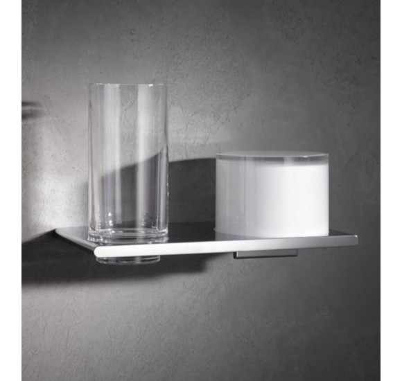 Keuco Edition 400 stiklinės ir losjono dozatoriaus komplektas (pasirenkamos spalvos)