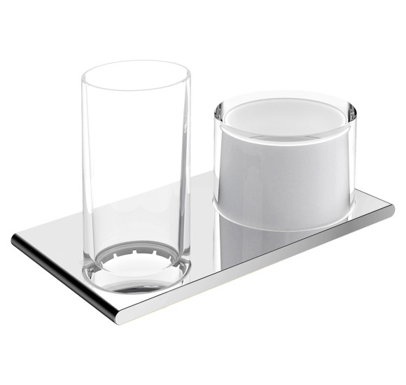 Keuco Edition 400 stiklinės ir losjono dozatoriaus komplektas (pasirenkamos spalvos)