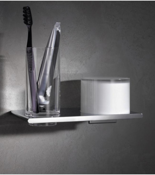 Keuco Edition 400 stiklinės ir losjono dozatoriaus komplektas (pasirenkamos spalvos)