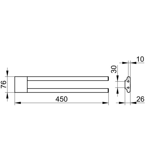 Keuco Edition 400 rankšluosčių laikiklis (pasirenkamos spalvos)
