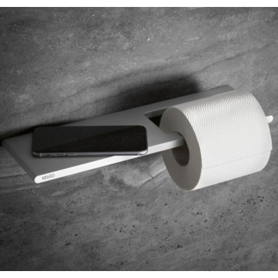 Keuco Edition 400 wc popieriaus laikiklis su lentynėle