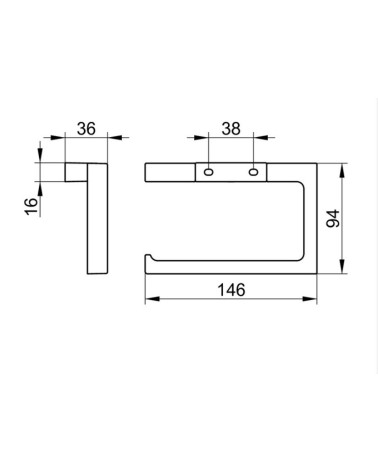 Keuco Edition 11 wc popieriaus laikiklis (pasirenkamos spalvos)