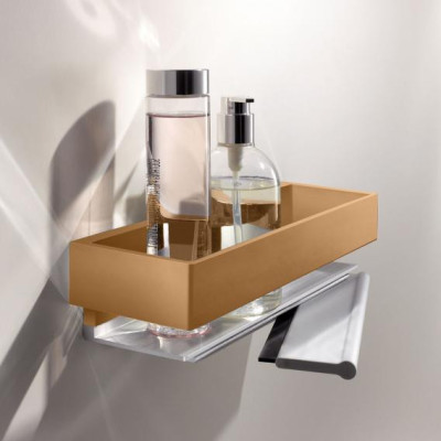 Keuco Edition 11 dušo lentynėlė su integruotu stiklų valytuvu (pasirenkamos spalvos)