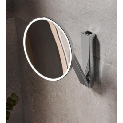 Keuco iLook-move kosmetinis apvalus veidrodis su pašvietimu