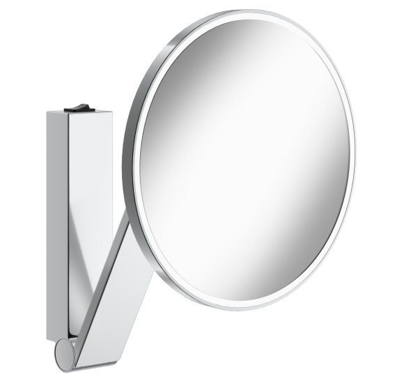 Keuco iLook-move kosmetinis apvalus veidrodis su pašvietimu