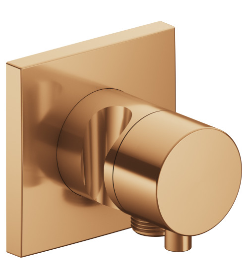 Keuco IXMO 3-jų krypčių ir stop diverteris su rankinio dušelio laikikliu ir išvadu (kvadratinė apdaila)