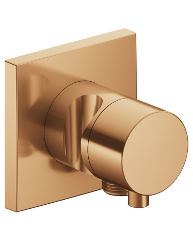 Keuco IXMO 3-jų krypčių ir stop diverteris su rankinio dušelio laikikliu ir išvadu (kvadratinė apdaila)