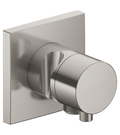 Keuco IXMO 3-jų krypčių ir stop diverteris su rankinio dušelio laikikliu ir išvadu (kvadratinė apdaila)