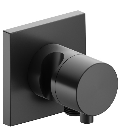 Keuco IXMO 3-jų krypčių ir stop diverteris su rankinio dušelio laikikliu ir išvadu (kvadratinė apdaila)