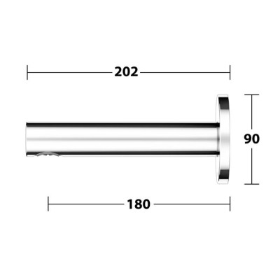 Keuco Edition 400 vonios snapas potinkinei sistemai, 202mm (pasirinkite spalvą)