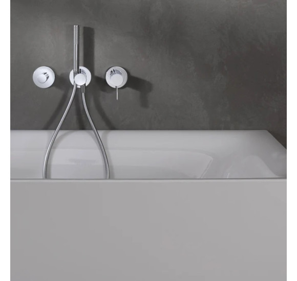 Keuco IXMO potinkinis dušo maišytuvas, apvali apdaila, pasirinkite spalvą