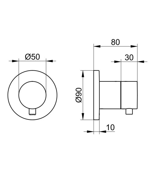 Keuco IXMO 2-jų krypčių diverteris