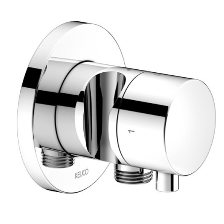 KEUCO IXMO 2-jų krypčių ir Stop vožtuvas su išvadu ir laikikliu rankiniam dušeliui