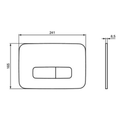 Ideal Standard OLEAS M3 nuleidimo klavišas, R0459AW