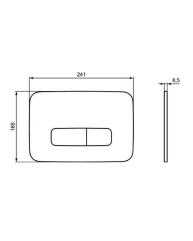 Ideal Standard OLEAS M3 nuleidimo klavišas, R0459AW