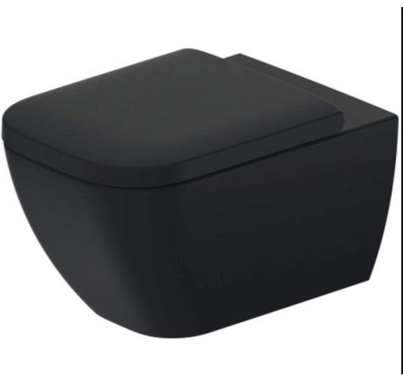 Duravit Happy D.2 pakabinamas klozetas be dangčio (Antracite spalvos)