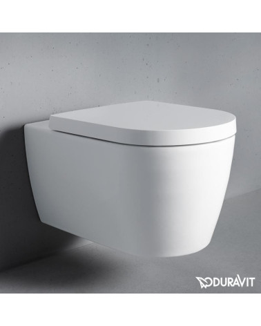 Duravit Me by Starck pakabinamas unitazas 370x570, su 'soft close' dangčiu, Rimless