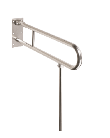 Bemeta Help Pagalbinė rankena U formos 813 mm nerūdijančio plieno (atlenkiama su koja)