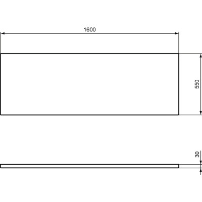 Ideal Standard i.life vonios priekinės dalies uždanga, pasirenkami matmenys