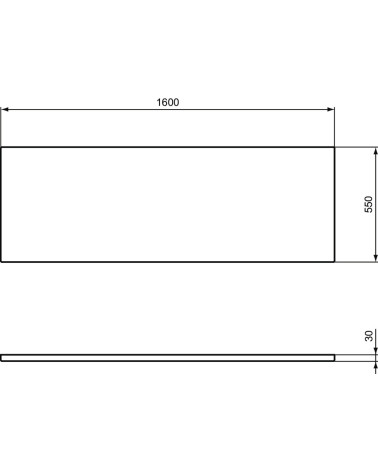 Ideal Standard i.life vonios priekinės dalies uždanga, pasirenkami matmenys