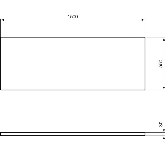 Ideal Standard i.life vonios priekinės dalies uždanga, pasirenkami matmenys