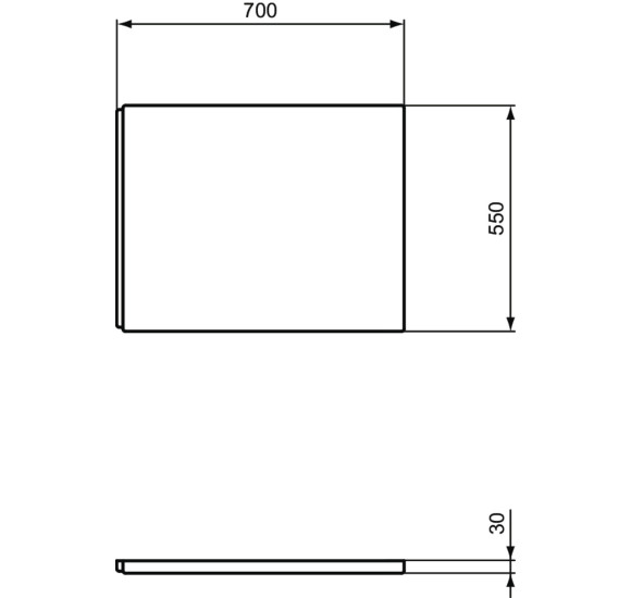 Ideal Standard i.life vonios šoninės dalies uždanga, pasirenkami matmenys